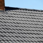 tiled roof and chimney